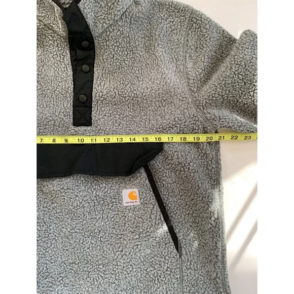 Carhartt RELAXED FIT FLEECE SNAP FRONT JACKET Size small - Picture 4 of 8